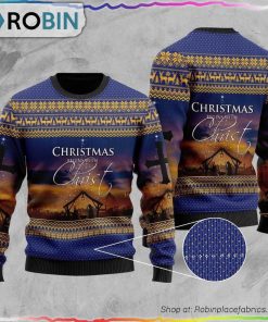 Christian Begin With Chirst Jesus Easter Ugly Christmas Sweater