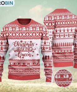 Christmas Baking Queen Baker Gift Ugly Sweater For Woman