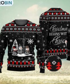 Christmas Begins With Christ Faith Hope Love Ugly Christmas Sweater Christmas Gift Christmas Begins With Christ Faith Hope Love Ugly Christmas Sweater Christmas Gift