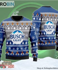 Christmas Cheers With Busch Light Beer Ugly Christmas Sweater