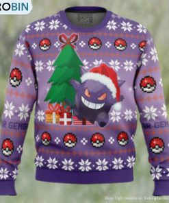 Christmas Gengar Pokemon Ugly Christmas Sweater