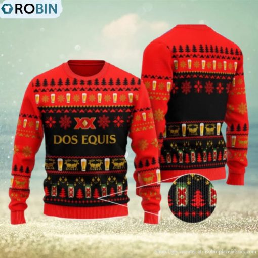 Christmas Geo Pattern Dos Equis Ugly Christmas Sweater