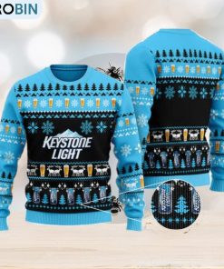 Christmas Geo Pattern Keystone Light Ugly Christmas Sweater