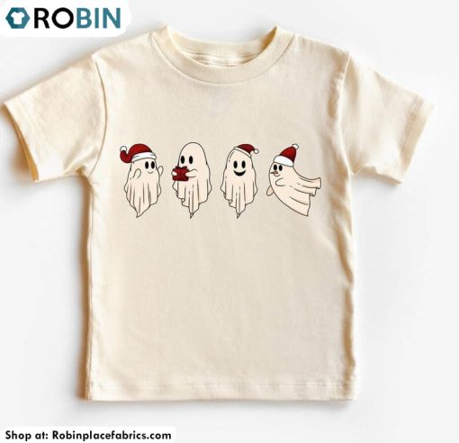 Christmas Ghost Cute Shirt, Christmas Tee Tops Unisex Hoodie