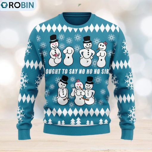 Christmas Gift Ought To Say No No No Sir Men And Women Ugly Christmas Sweater