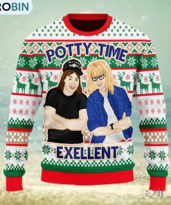 Christmas Gift Potty Time Exellent Men And Women Ugly Christmas Sweater Christmas Gift Potty Time Exellent Men And Women Ugly Christmas Sweater