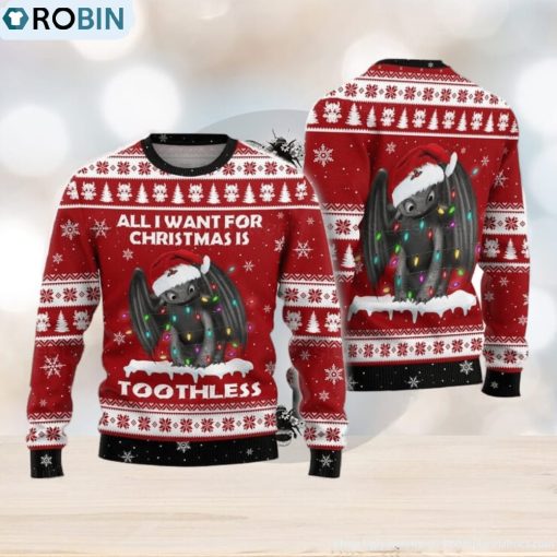 Christmas Gift Toothless Ugly Christmas Sweater Xmas Christmas Gift