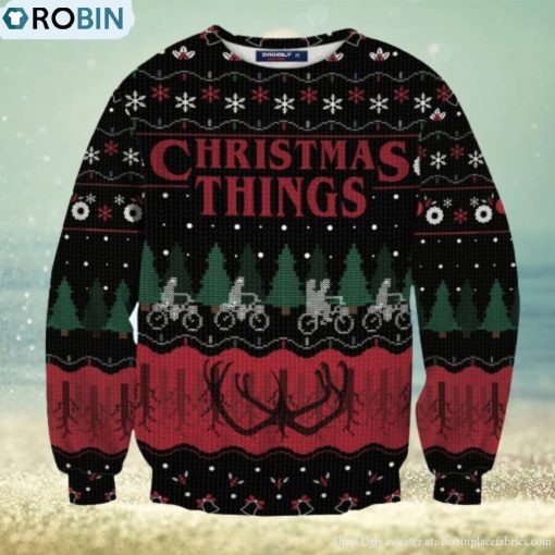 Christmas Things Unisex Wool Sweater Ugly Christmas Sweater 3D