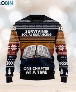Christmas Ugly Sweater Book Retro Vintage Funny Sweater Gift For Men And Women