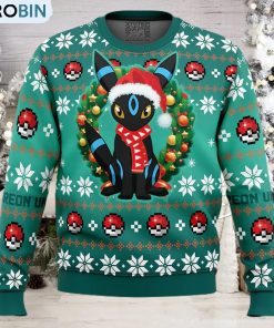 Christmas Umbreon Pokemon Ugly Christmas Sweater Christmas Umbreon Pokemon Ugly Christmas Sweater