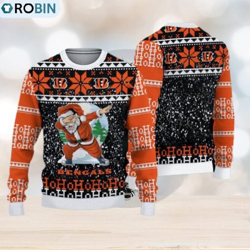 Cincinnati Bengals Fans Santa Claus Ugly Christmas Sweater Gift