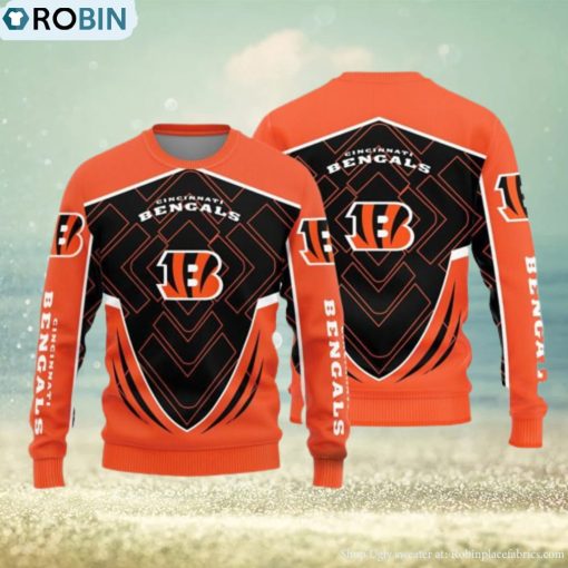 Cincinnati Bengals Knitted Sweater For Christmas