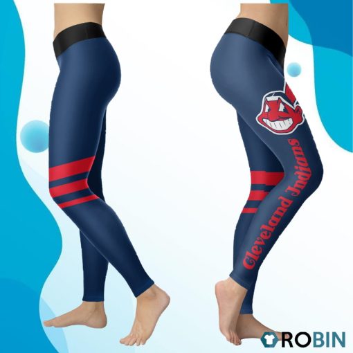 Cleveland Indians Women 3D Printed Leggings Sports