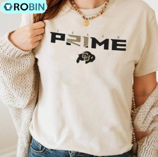 Coach Prime Shirt, Colorado Buffaloes Logo T-shirt Tee Tops