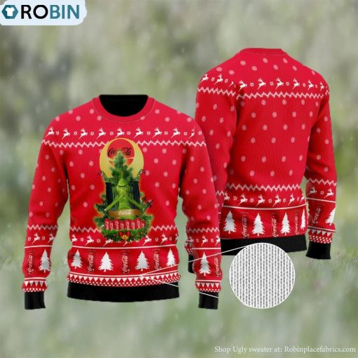 Coca Cola Grinch Snow Ugly Christmas Sweater