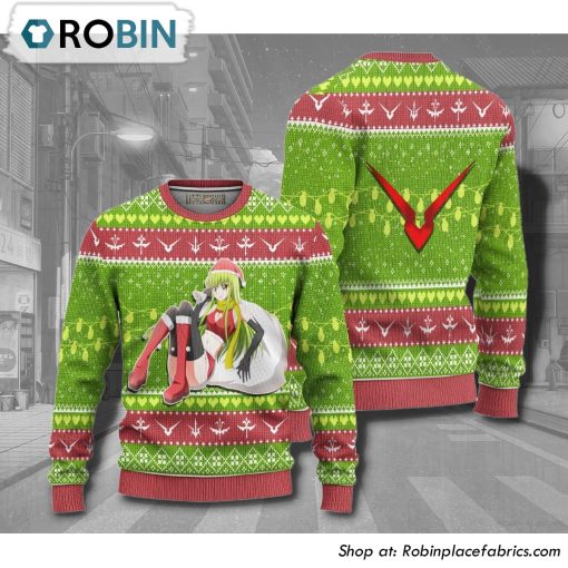 Code Geass Cc Anime Christmas Ugly Sweater