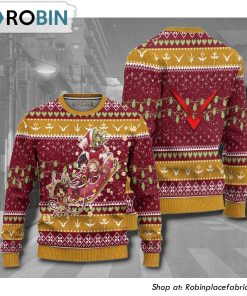 Code Geass Chibi Characters Anime 3D Printed Ugly Christmas Sweater