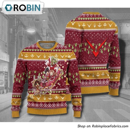 Code Geass Chibi Characters Anime 3D Printed Ugly Christmas Sweater
