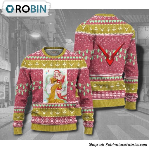 Code Geass Suzaku X Euphemia Anime 3D Printed Ugly Christmas Sweater
