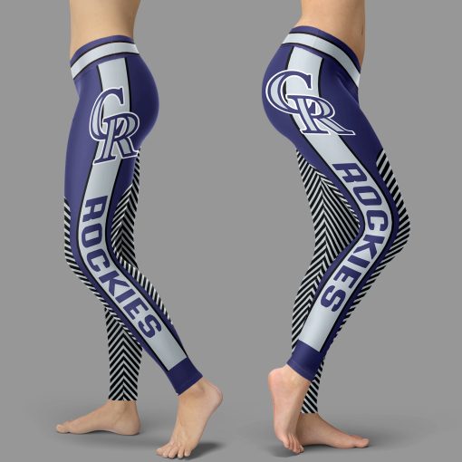 Colorado Rockies Team High Waist Leggings for Women