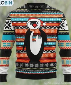 Colorful Pattern Penguin Lover Ugly Christmas Sweater