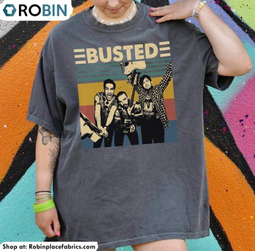 Comfort Busted Shirt, Trendy Music Band Crewneck Sweatshirt