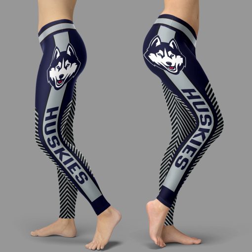 Connecticut Huskies Team High Waist Leggings for Women
