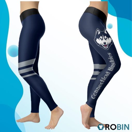 Connecticut Huskies Women 3D Printed Leggings Sports