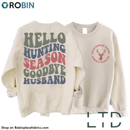 Cool Design Hello Hunting Season Shirt, Hunting Season Tank Top Short Sleeve