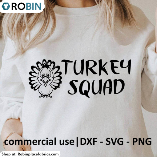 Cool Design Turkey Squad Shirt, Turkey Cricut Gobble Unisex T Shirt Sweatshirt