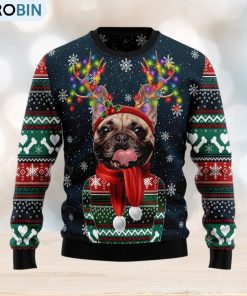 Cool French Bulldog Ugly Christmas Sweater Gift Men Women