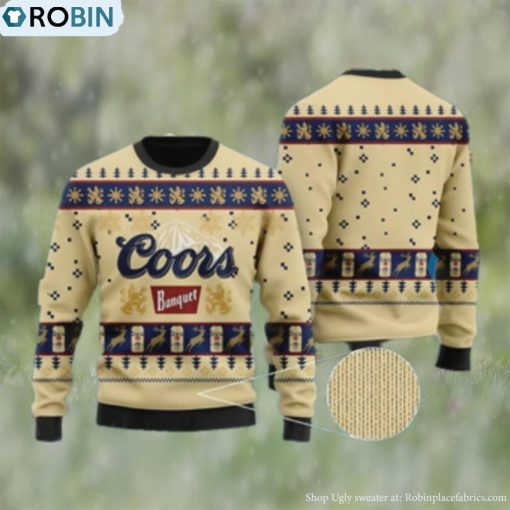 Coors Banquet Ugly Christmas Sweater