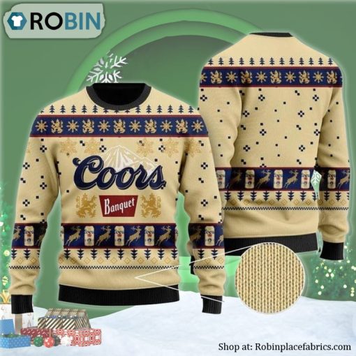 Coors Banquet Ugly Christmas Sweater