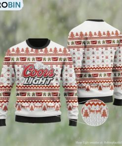 Coors Light Beer Christmas Ugly Sweater, Gifts For Beer Lovers