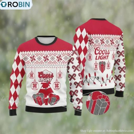 Coors Light Beer Ugly Sweater, Christmas Gifts For Beer Lovers