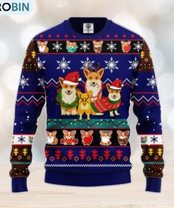 Corgi Cute Noel Mc Ugly Christmas Blue 1 Amazing Gift Men And Women Christmas Gift