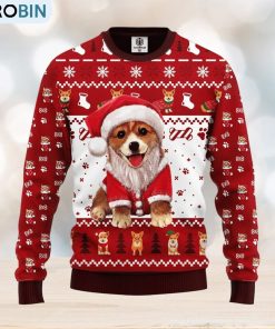 Corgi Noel Cute Thanksgiving Women Mens Ugly Christmas Sweater