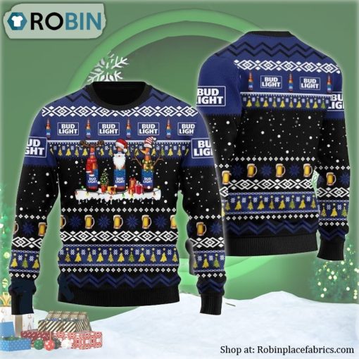 Corona Beer Santa Reindeer Snowflake Ugly Christmas Sweater