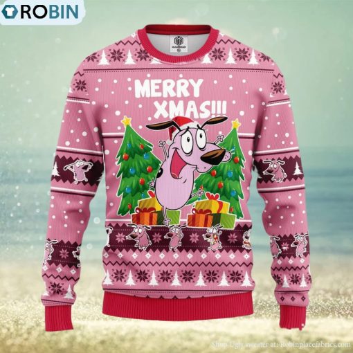 Couage The Cowardly Ugly Christmas Sweater Amazing Gift Men And Women Christmas Gift