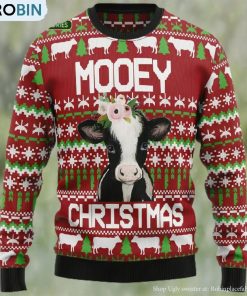 Cow Mooey Christmas Ugly Christmas Sweater