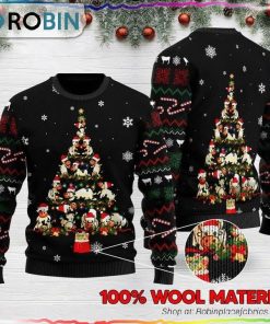 Cow Tree Ugly Christmas Sweater