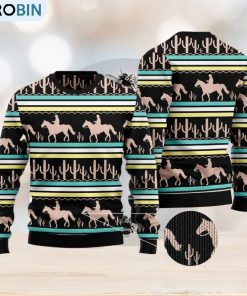 Cowboy Cactus Pattern Gift For Christmas Holidays 3D Sweater Gift For Christmas