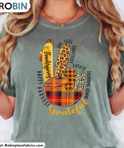 Creative Peace Sign Turkey Shirt, Comfort Color Hello Thanksgiving Hoodie Sweater