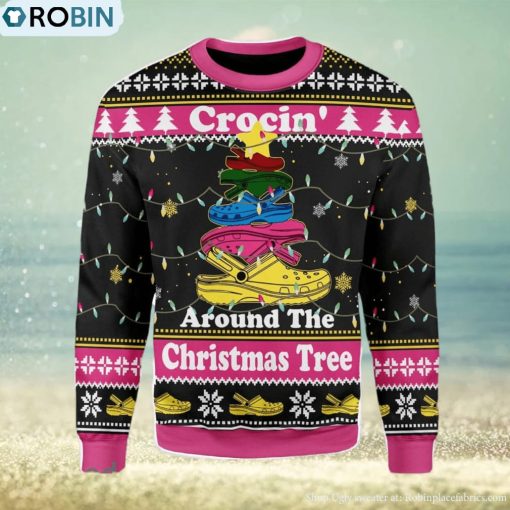 Crocin’ Around The Christmas Tree Ugly Christmas Sweater, Xmas Gift Men And Women