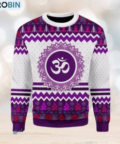 Crown Eye Chakra Ugly Christmas Sweater, Xmas Gift Men And Women Crown Eye Chakra Ugly Christmas Sweater, Xmas Gift Men And Women