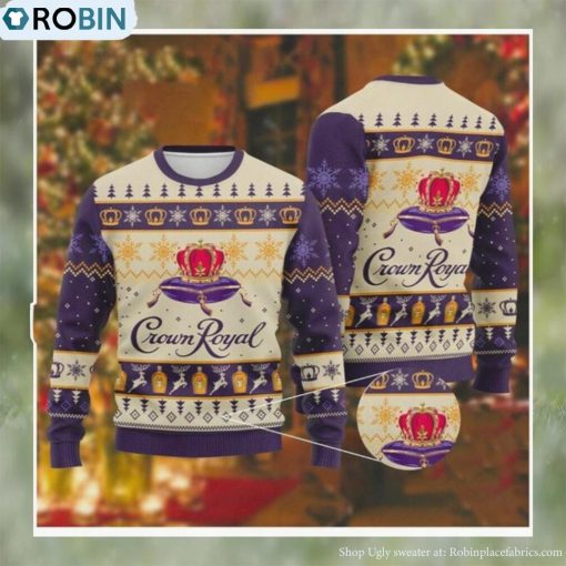 Crown Royal Ugly Knitted Christmas Sweatshirt