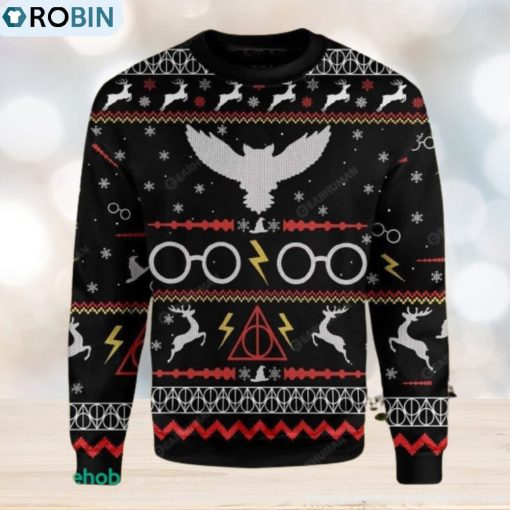 Custom HP Ugly Christmas Christmas Sweater Ugly 3D Gift For Men And Women