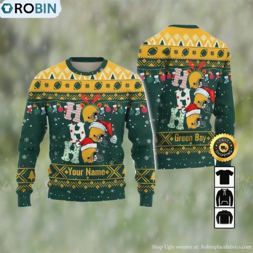 Customized Green Bay Packers Ugly Christmas Sweater, Gifts For Fans Football Nfl