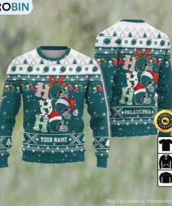 Customized Philadelphia Eagles Ugly Christmas Sweater, Gifts For Fans Football Nfl