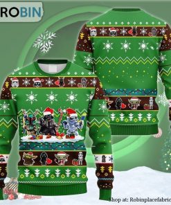Cute Chibi Star Wars Characters Ugly Christmas Sweater